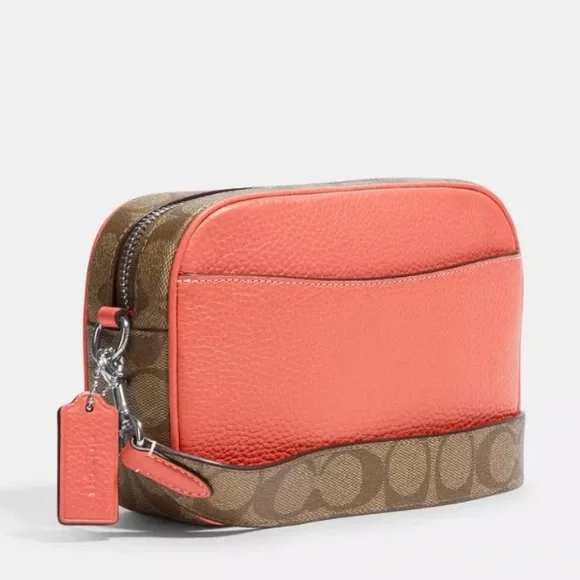 Coach Coral and Brown Women's Bag Set - Picture 6 of 16